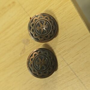 Vintage Copper Earrings.